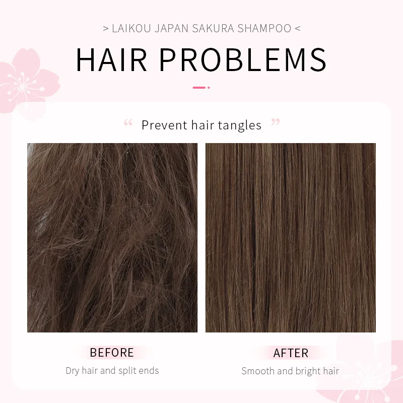 LAIKOU Japan Sakura  Shampoo R - đánh giá và giá Hair Care Korean Products