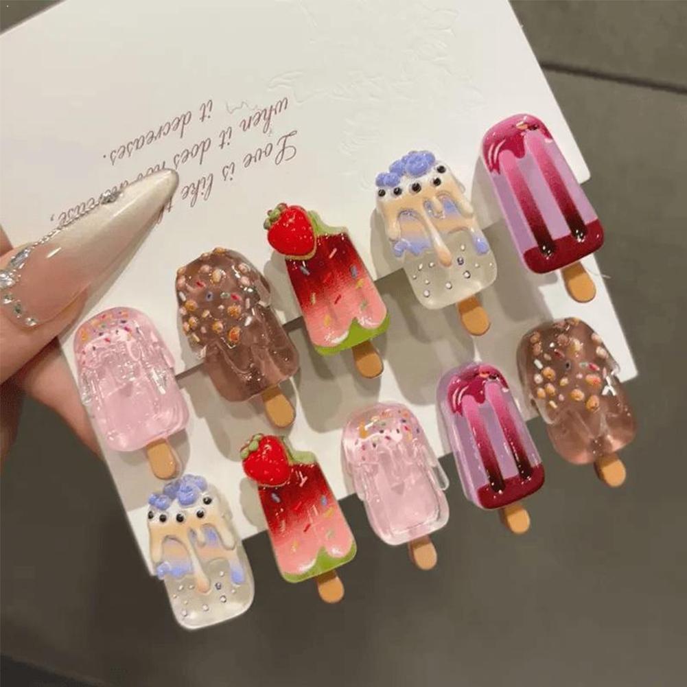 10Pcs Ice Cream Hair Clips Set - đánh giá và giá Hair Care Lotion