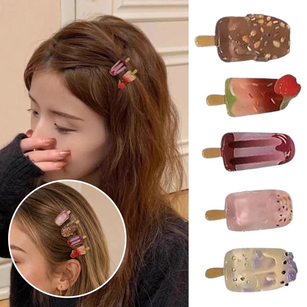 10Pcs Ice Cream Hair Clips Set - đánh giá và giá Hair Care Lotion