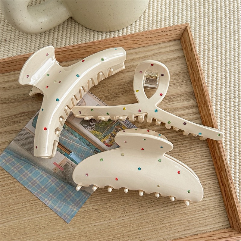 Cream Color Diamond Clip Hair  - đánh giá và giá Hair Care Lotion